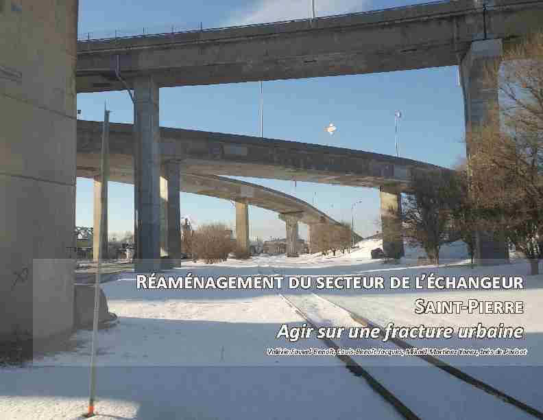 [PDF] Réaménagement du secteur de léchangeur Saint-Pierre Agir  - grif