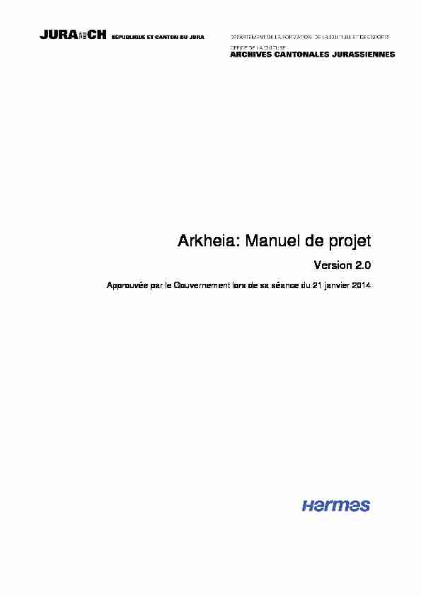 Arkheia: Manuel de projet - Version 2.0