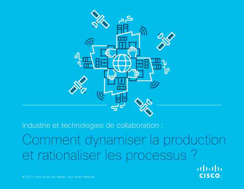 [PDF] Livre blanc : Industrie et technologies de collaboration - Cisco