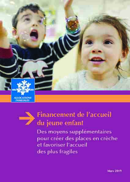 [PDF] Financement de laccueil du jeune enfant - CAF