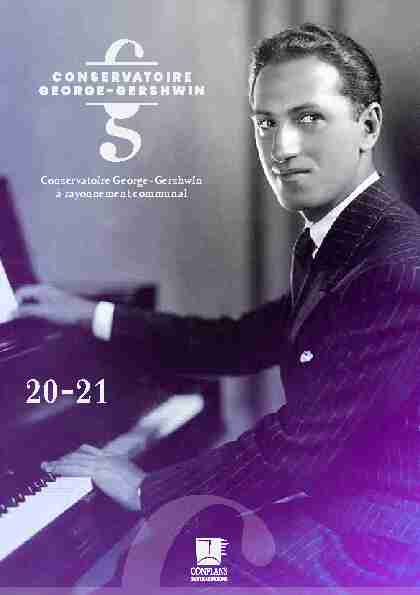 [PDF] Conservatoire George-Gershwin à rayonnement communal