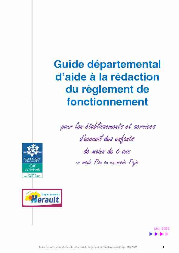 Proposition de Guide dElaboration du REGLEMENT INTERIEUR