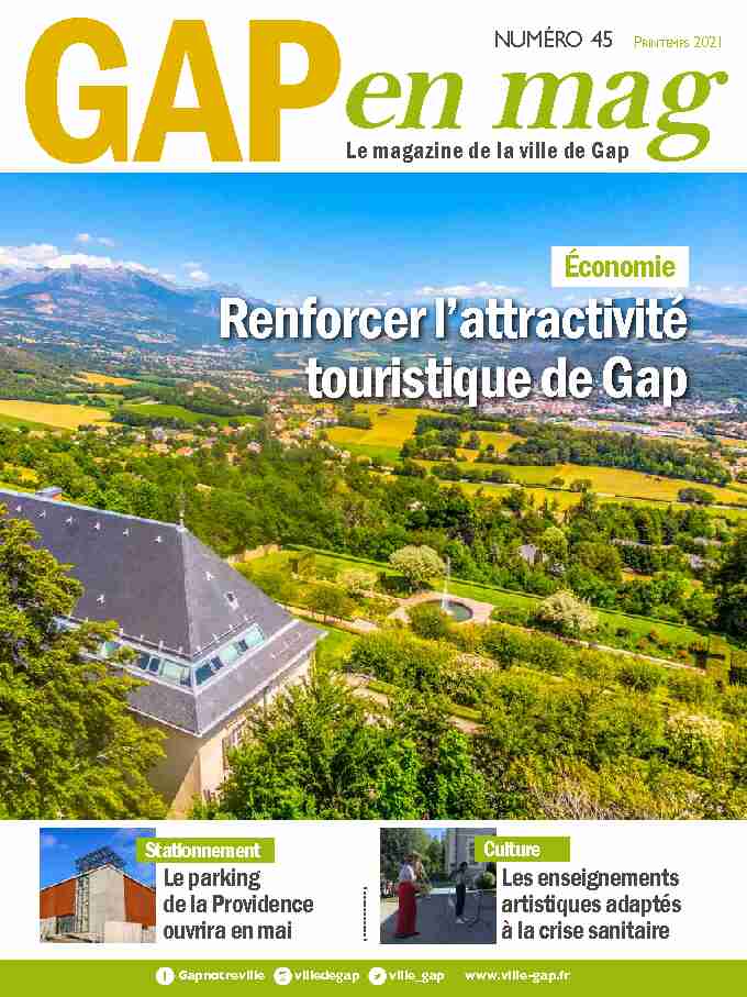 Renforcer lattractivité touristique de Gap
