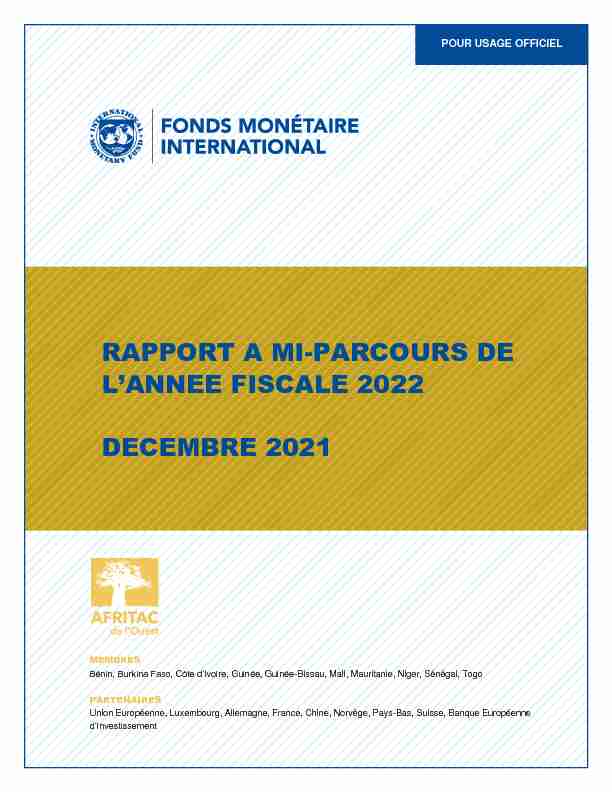 RAPPORT A MI-PARCOURS DE LANNEE FISCALE 2022
