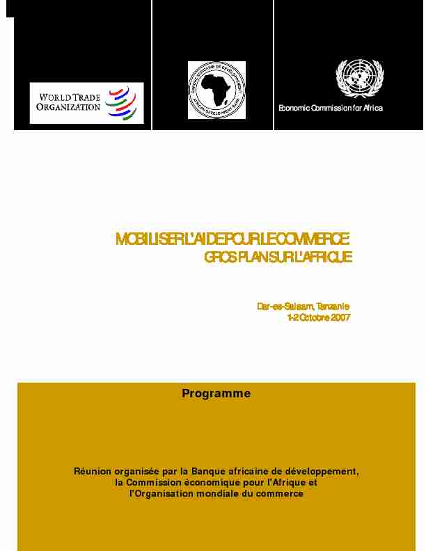 Rapport 2021 sur le développement économique en Afrique La  - UN