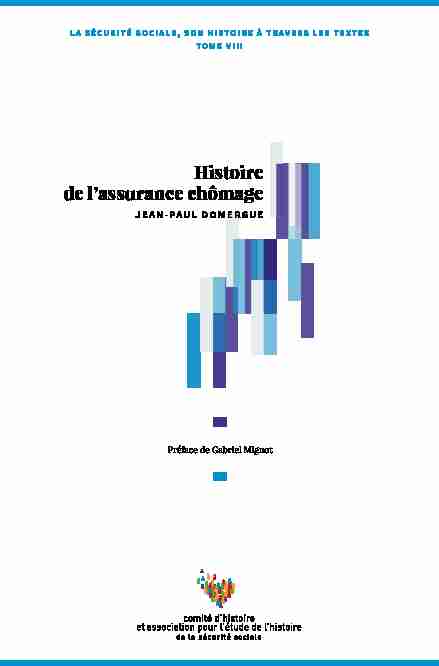 [PDF] Histoire de lassurance chômage - Extrait - Vie publique