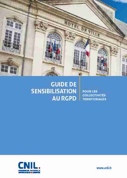 Guide de sensibilisation au RGPD pour les collectivités territoriales
