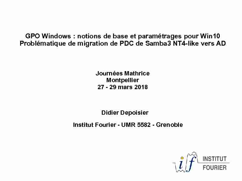 GPO Windows : notions de base et paramétrages pour Win10