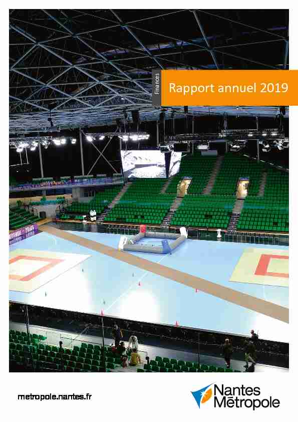 Le rapport annuel de Nantes Métropole 2019