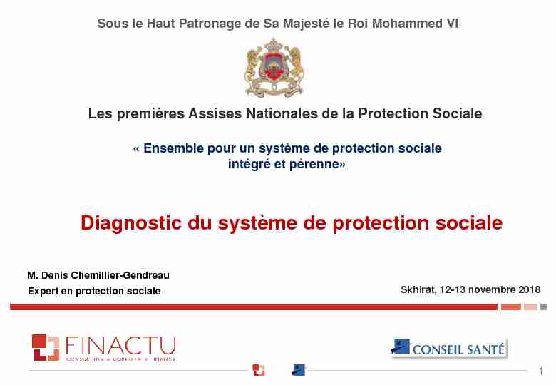 Diagnostic du système de protection sociale