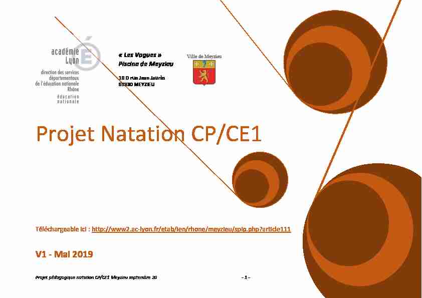 Projet Natation CP/CE1