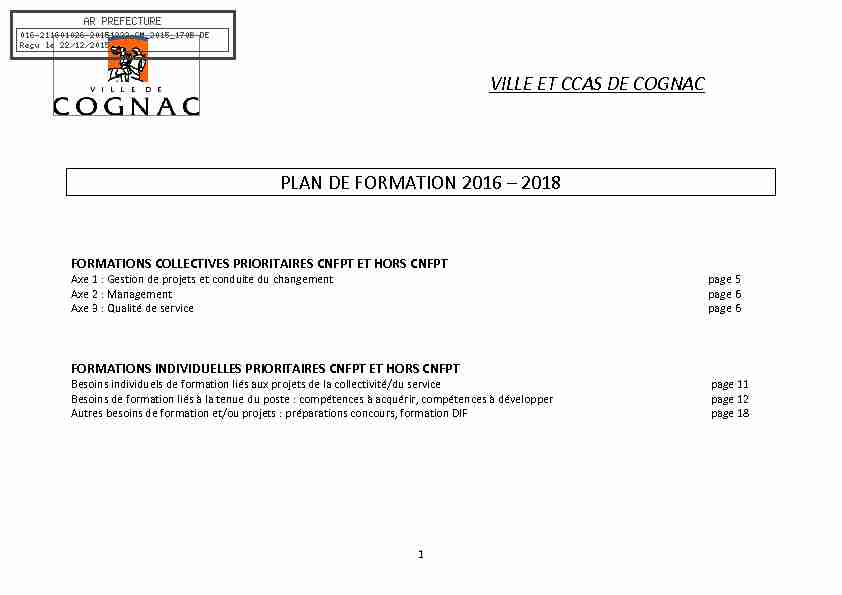 ville et ccas de cognac plan de formation 2016 – 2018