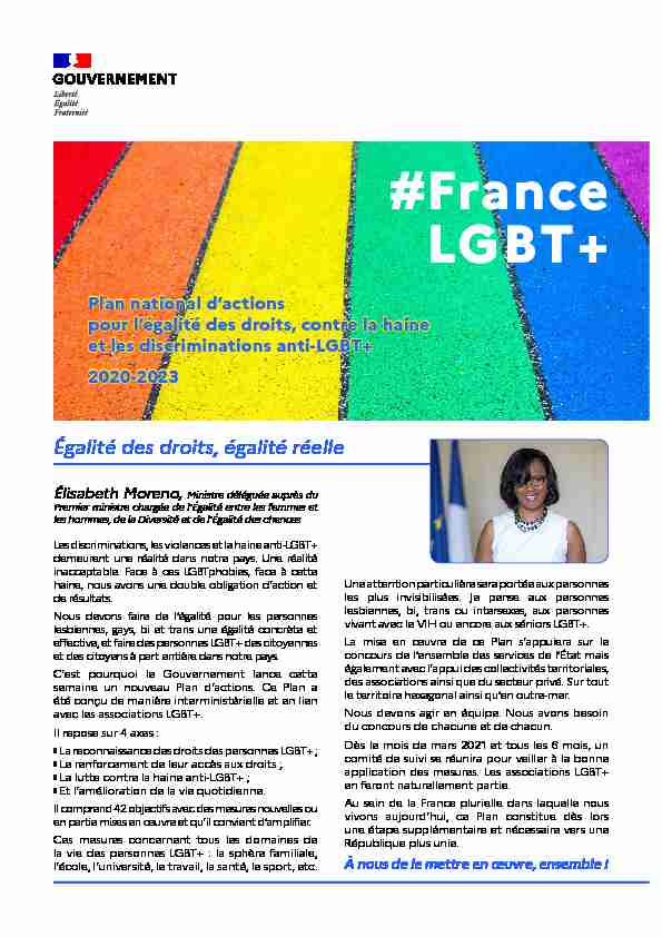 [PDF]  &# France LGBT  - Ministère chargé de légalité entre les femmes et