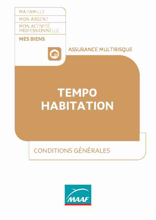 [PDF] TEMPO HABITATION - MAAF