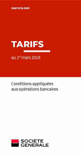 [PDF] Brochure Tarifaire CLIPRI 2014 - Société Générale