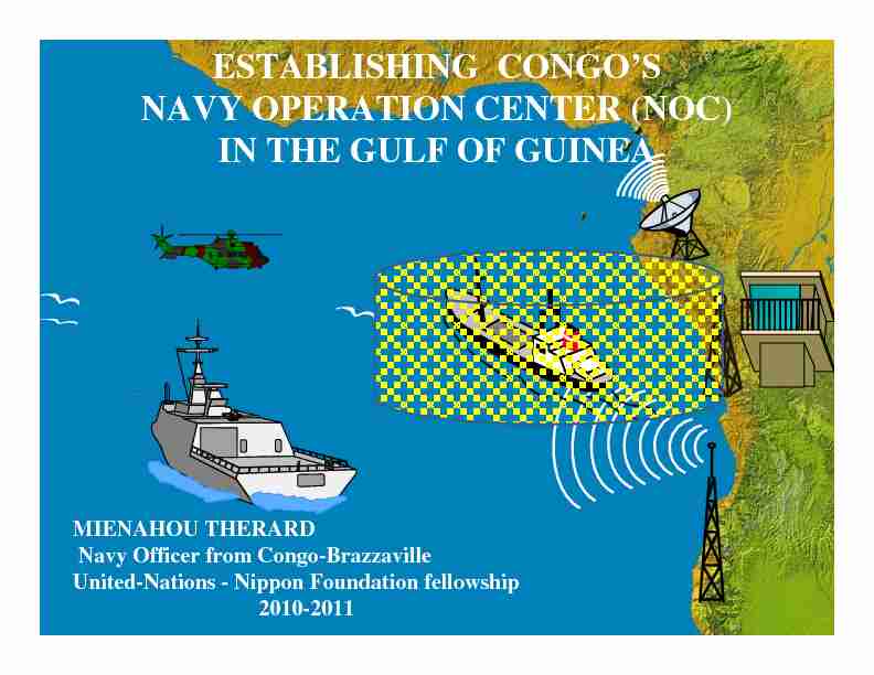 ESTABLISHING CONGOS NAVY OPERATION CENTER (NOC) IN
