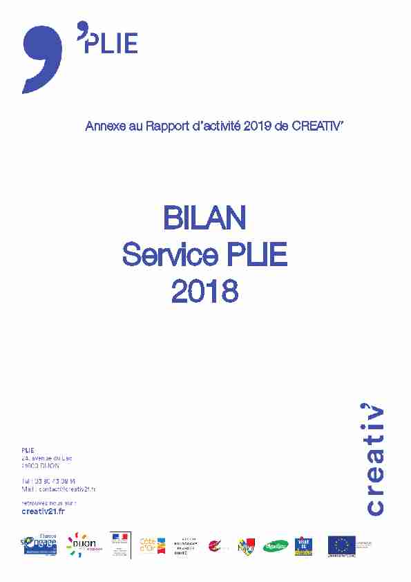 BILAN Service PLIE 2018