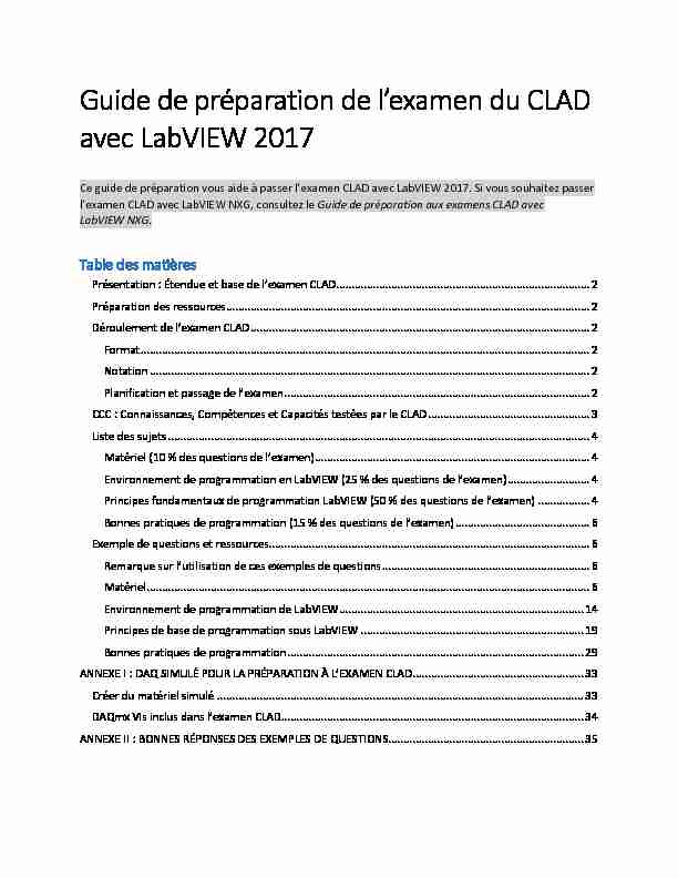 [PDF] Guide de préparation de lexamen du CLAD avec LabVIEW 2017
