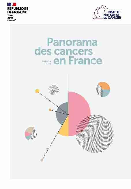 Panorama des cancers en France