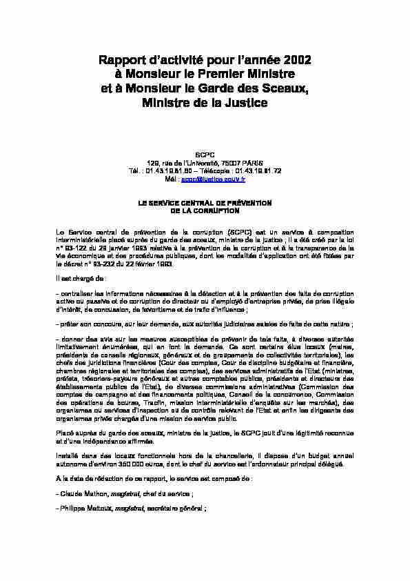 [PDF] 2002 - Ministère de la Justice