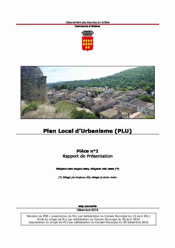 Plan Local dUrbanisme (PLU)