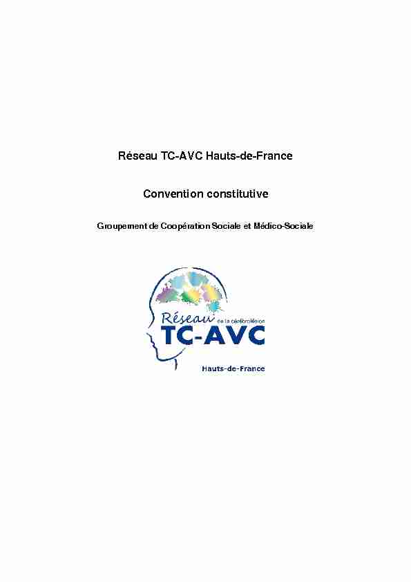 Réseau TC-AVC Hauts-de-France Convention constitutive