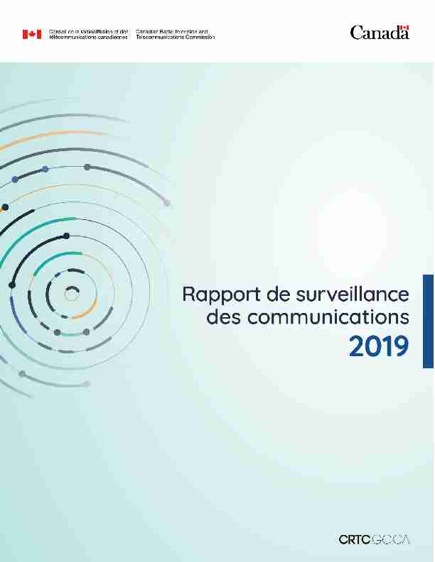 Rapport de surveillance des communications 2019