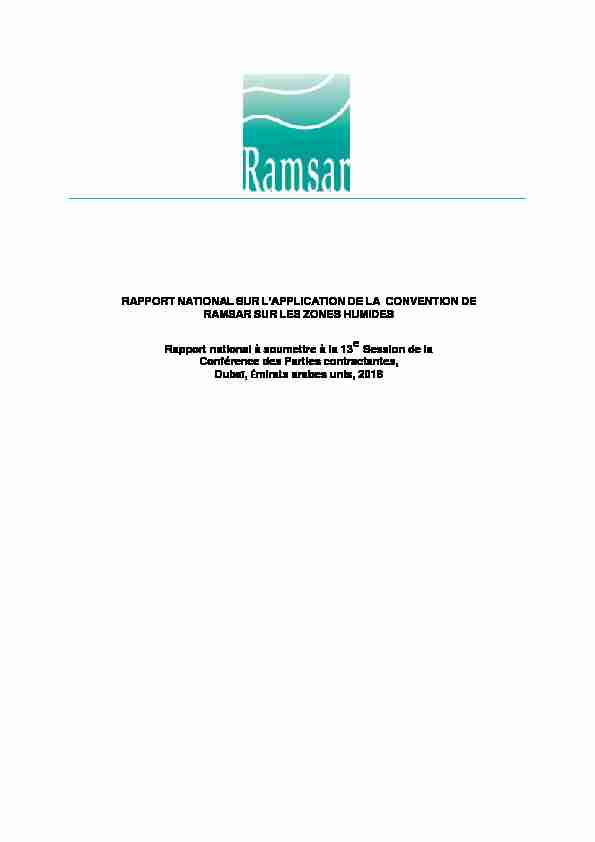 Ramsar National Report FR