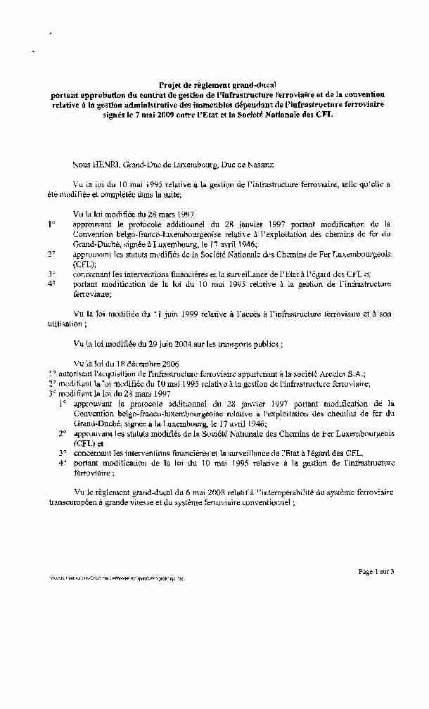 Texte du projet de règlement grand-ducal 48.534