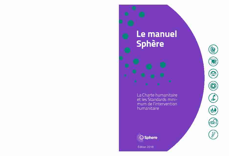 [PDF] Le manuel Sphère - Sphere Standards