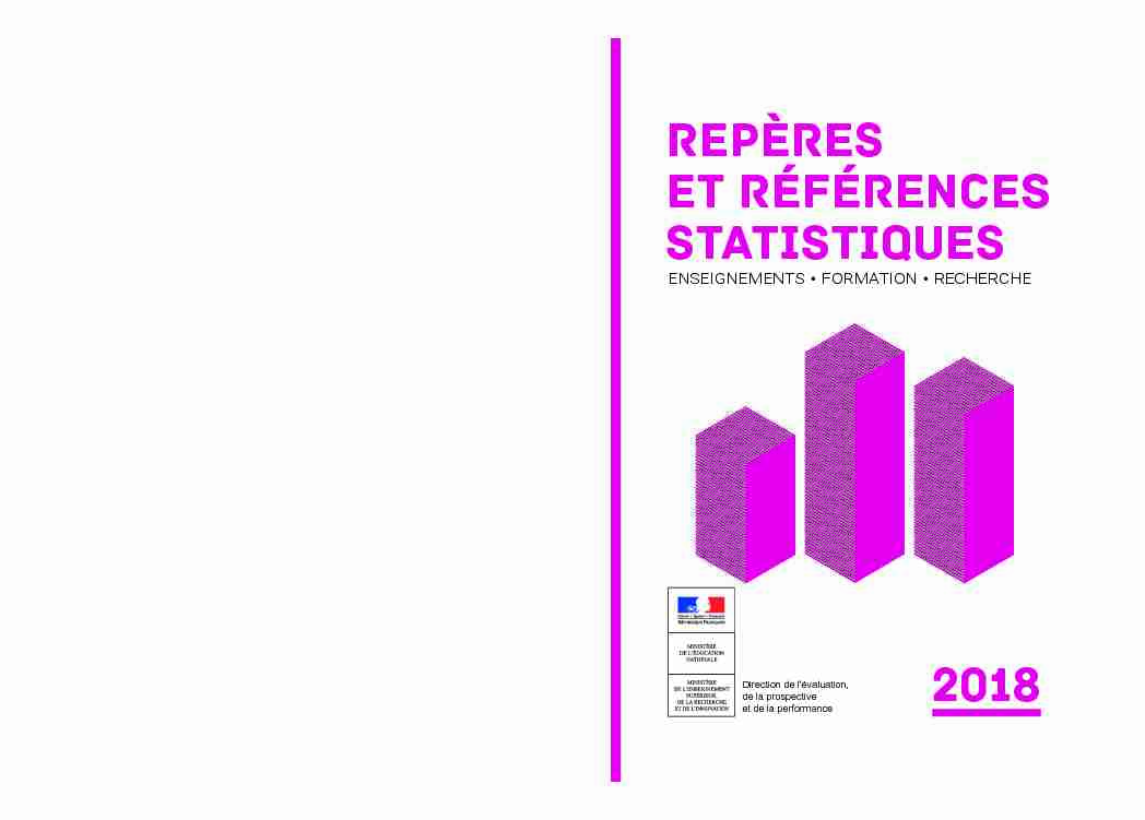 [PDF] REPÈRES et RÉFÉRENCES STATISTIQUES 2018 - cachemedia