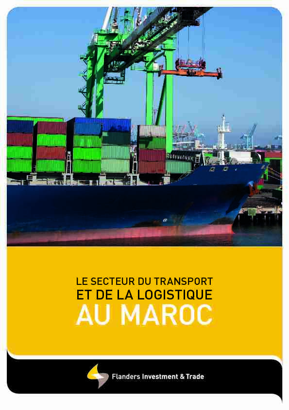 le secteur du transport - et de la logistique - au maroc