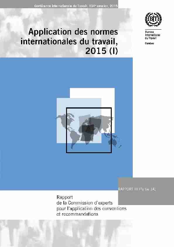 [PDF] Rapport de la Commission dexperts pour lapplication des  - ILO