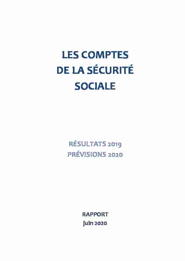 Les Comptes de la Sécurité Sociale - juin 2020