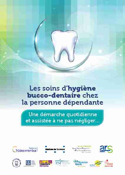 Les soins dhygiène bucco-dentaire chez la personne dépendante