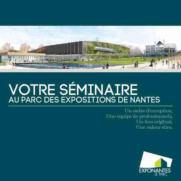Votre séminaire - au Parc des Expositions de Nantes