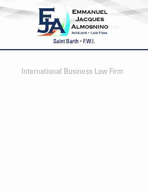 Emmanuel Jacques International Business Law Firm Almosnino
