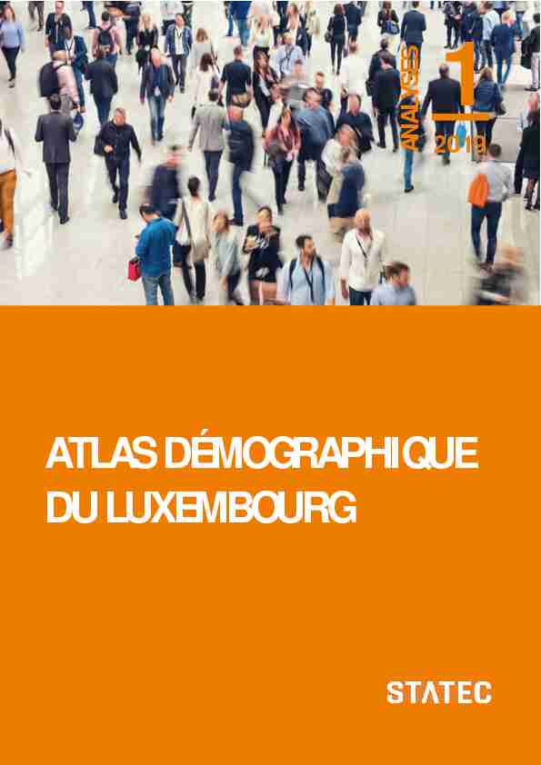 Analyses 1-2019: Atlas démographique du Luxembourg