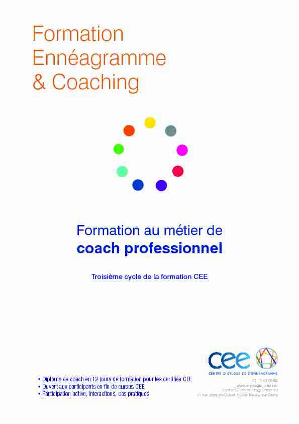 Formation Ennéagramme & Coaching
