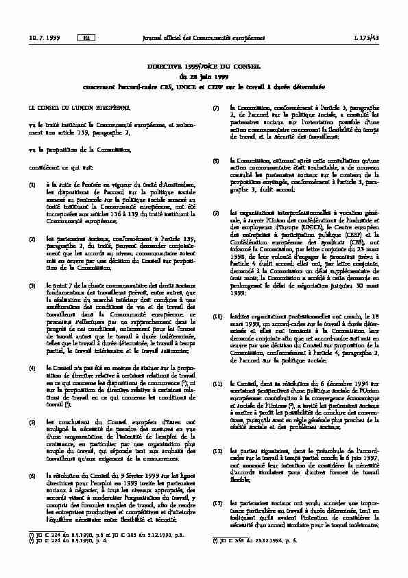 Journal officiel des Communautés européennes 10. 7. 1999 L 175