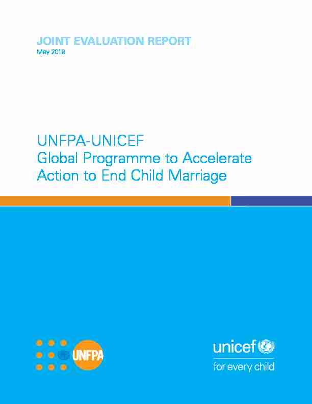 UNFPA-UNICEF Global Programme to Accelerate Action to End