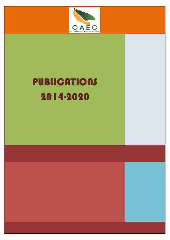 PUBLICATIONS 2014-2020
