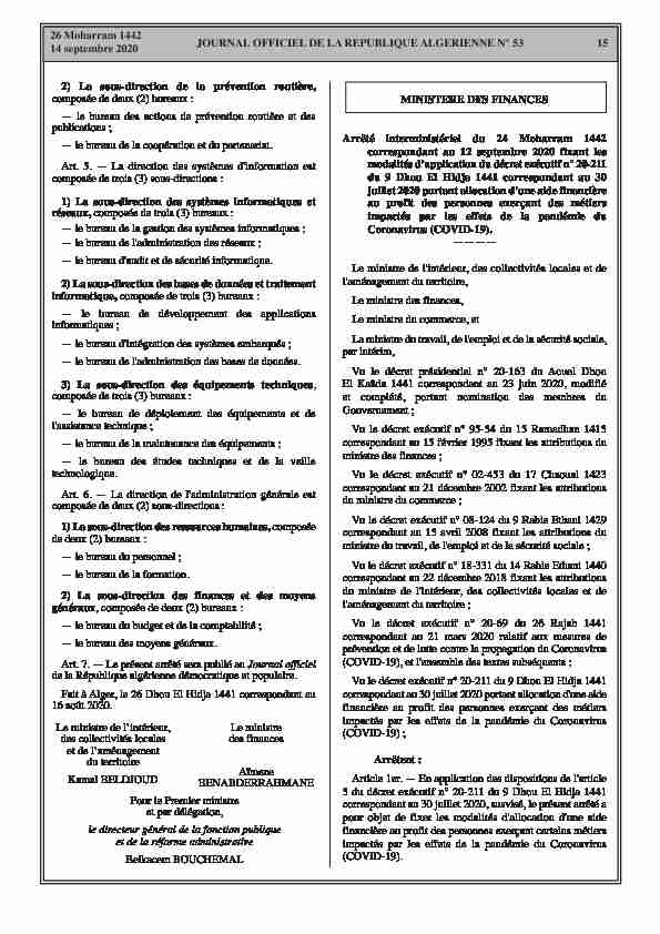 JOURNAL OFFICIEL DE LA REPUBLIQUE ALGERIENNE N° 53 26