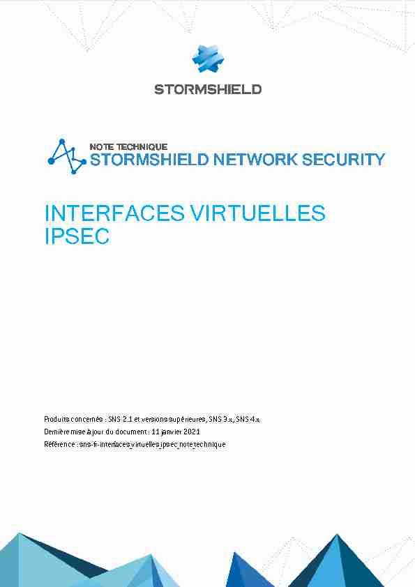 Interfaces virtuelles IPSec - Stormshield Technical Documentation