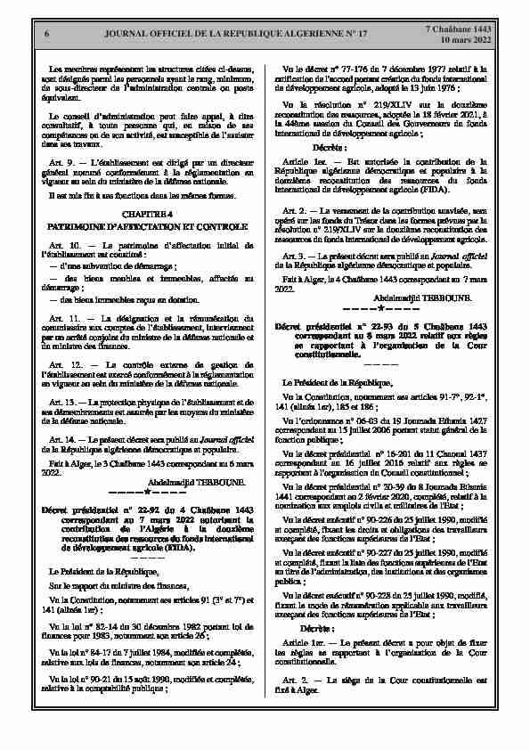 [PDF] JOURNAL OFFICIEL DE LA REPUBLIQUE ALGERIENNE N° 17 7