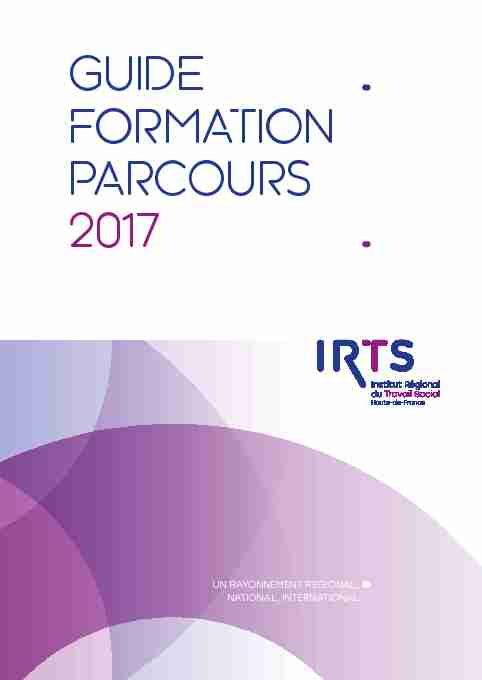 GUIDE FORMATION PARCOURS 2017