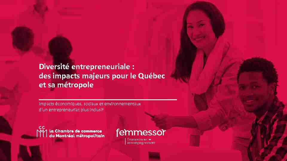 Diversité entrepreneuriale : des impacts majeurs pour le Québec et