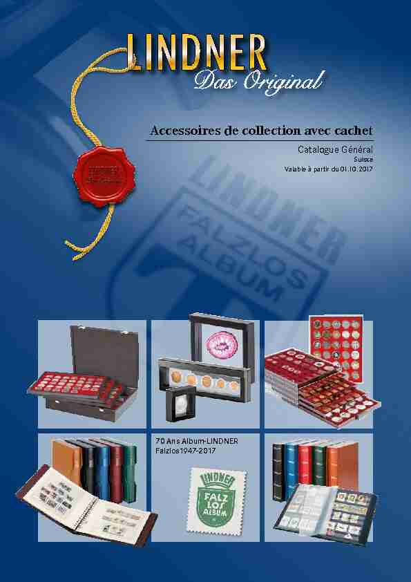 [PDF] Accessoires de collection avec cachet - Lindner Original