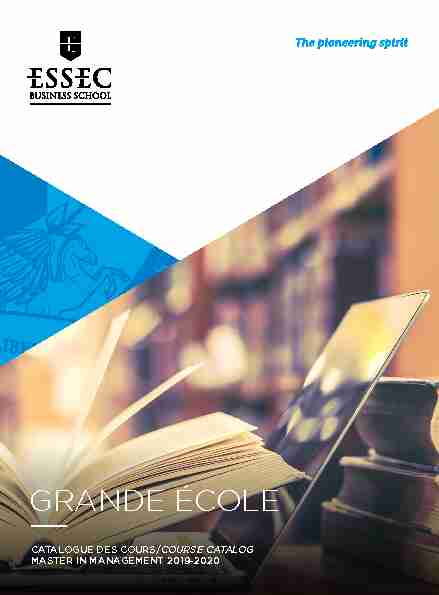 [PDF] GRANDE ÉCOLE - ESSEC Business School