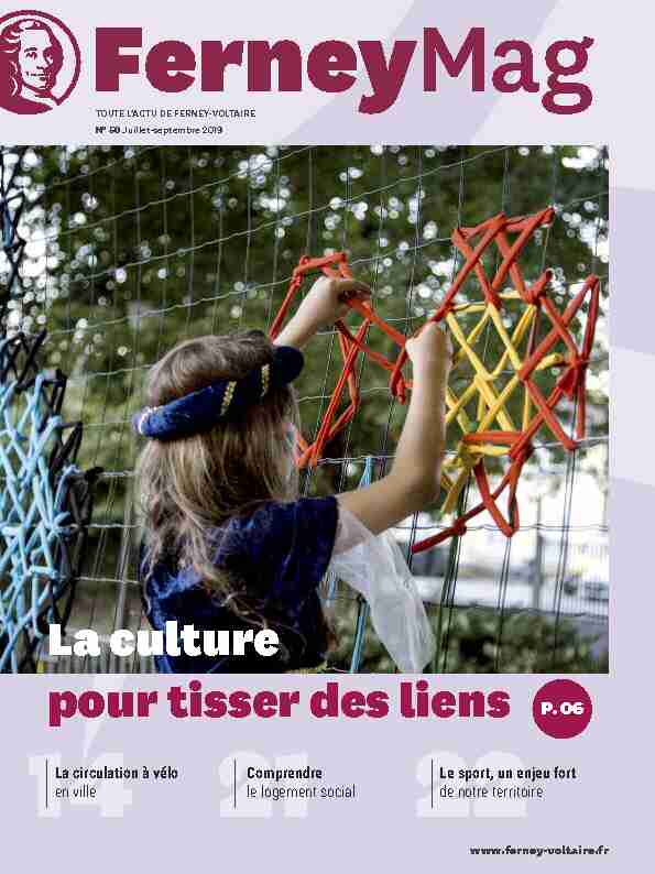 [PDF] La culture pour tisser des liens - Mairie de Ferney-Voltaire